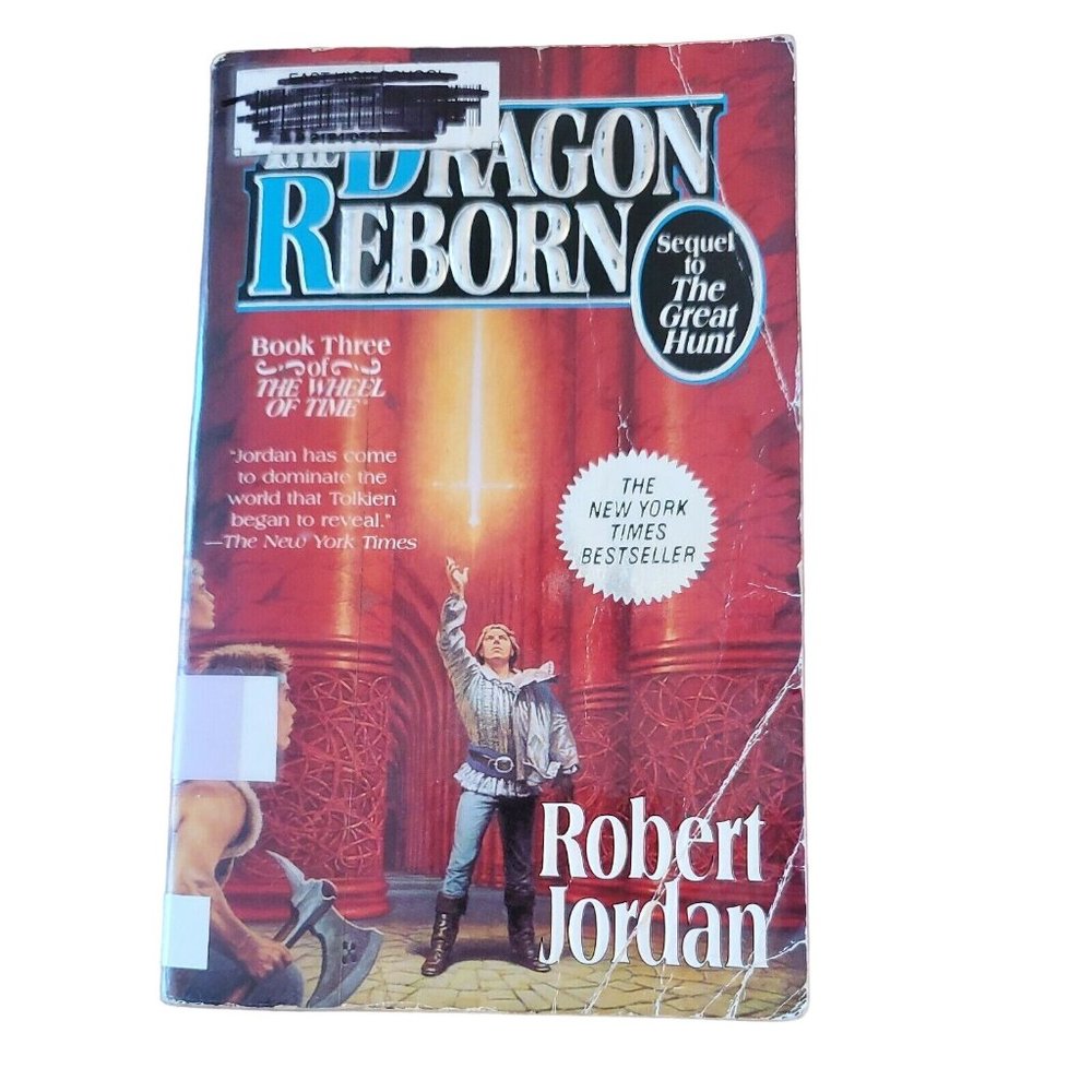 Wheel Of Time #3 The Dragon Reborn Robert Jordan Mass Market Paperback 1st Ed.
